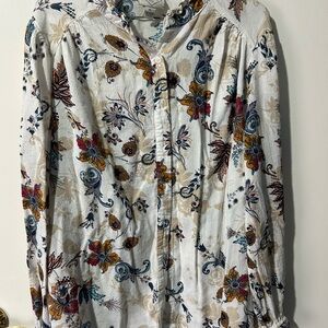 St. John's Bay Multicolor Floral Button-Down Shirt